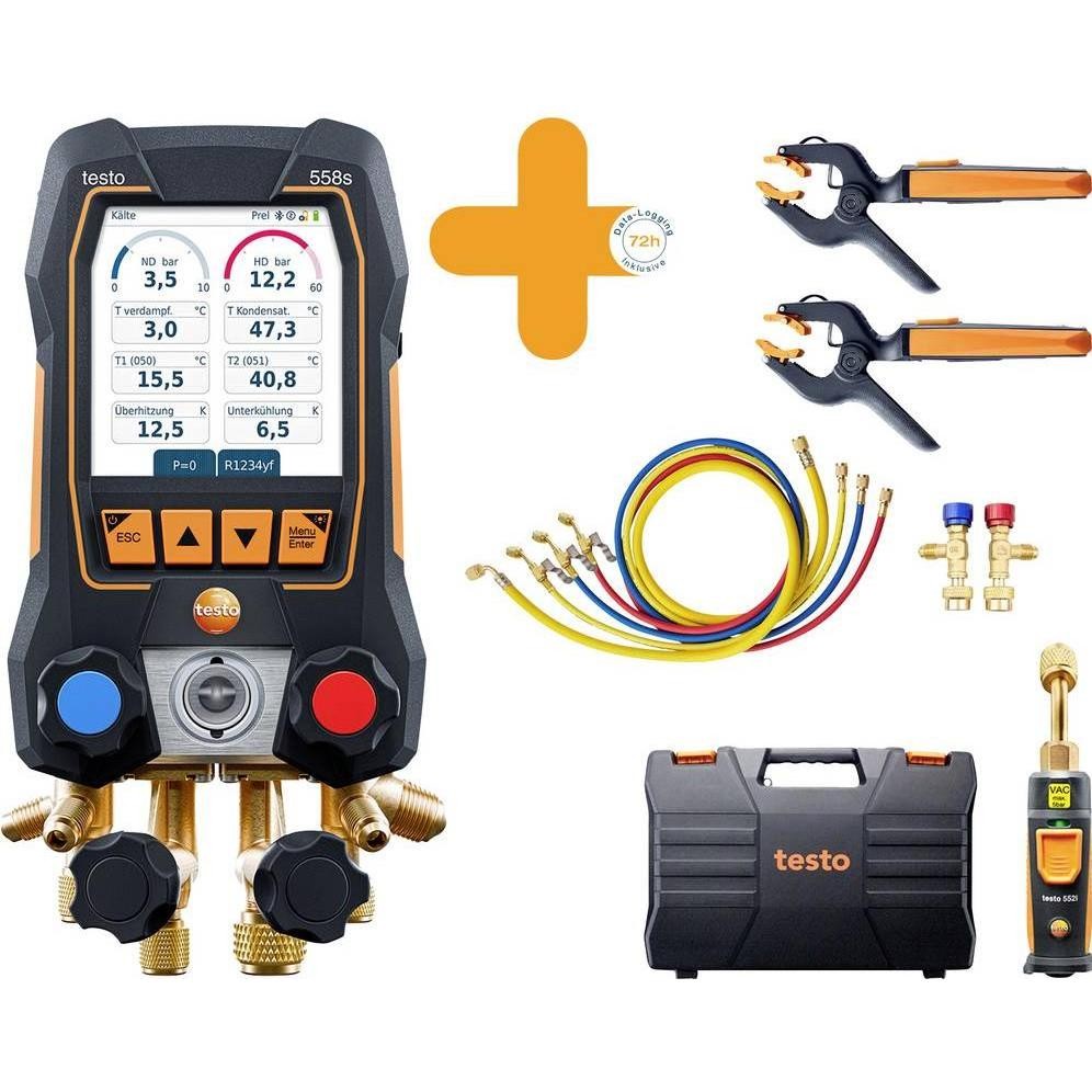 Testo Smart Vakuum Set 0564 3558 Druck, Temperatur Mit Füllschlauchsatz