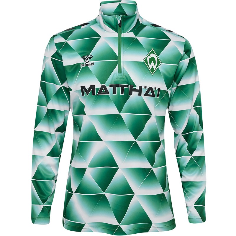 Hummel SV Werder Bremen 1/2-Zip Aufwärmshirt 2024/25 6249 - Bosphorous M thumbnail