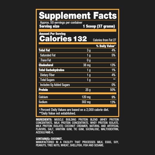 BPI Sports Whey HD Ultra Premium Protein Powder, Salted Caramel, 4.1 Pound thumbnail
