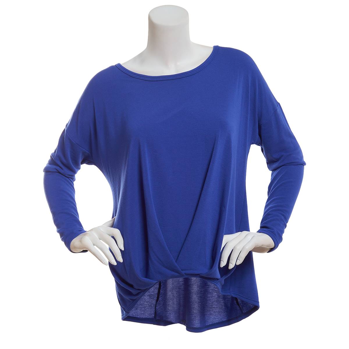 Juniors Moa Moa Solid Bubble Hem Tee Mint