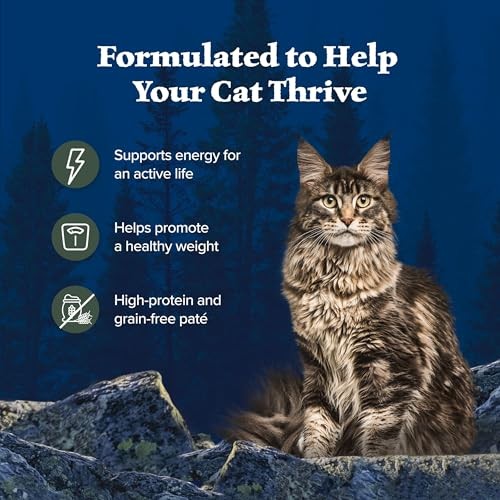 Blue Buffalo Wilderness Adult Wet Cat Food, Natural High-Protein and Grain-Free Recipe, Duck Paté Recipe, 3oz Cans, 4Pack Trial Size thumbnail
