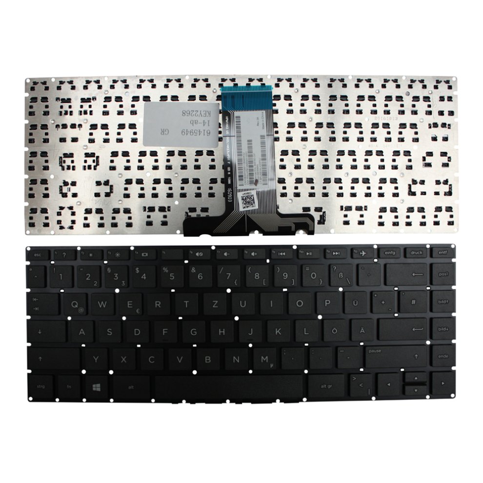 HP HPM14M63D0-9201 Black Windows 8 German Layout Replacement Laptop Keyboard