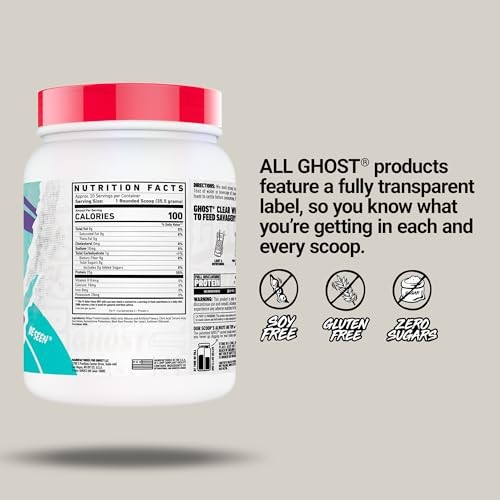 GHOST Clear Whey Isolate Protein Powder, Strawberry Watermelon - 1.57 LB Tub, 25G of Whey Protein - Post Workout Drink for Muscle Gain & Recovery –  thumbnail