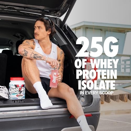 GHOST Clear Whey Isolate Protein Powder, Strawberry Watermelon - 1.57 LB Tub, 25G of Whey Protein - Post Workout Drink for Muscle Gain & Recovery –  thumbnail