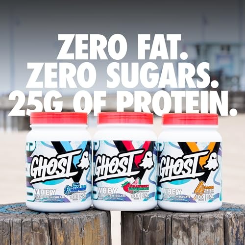 GHOST Clear Whey Isolate Protein Powder, Strawberry Watermelon - 1.57 LB Tub, 25G of Whey Protein - Post Workout Drink for Muscle Gain & Recovery –  thumbnail