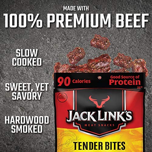 Jack Link's Premium Cuts Beef Steak Tender Bites, Teriyaki, 1.25 Ounce (Pack of 10) thumbnail