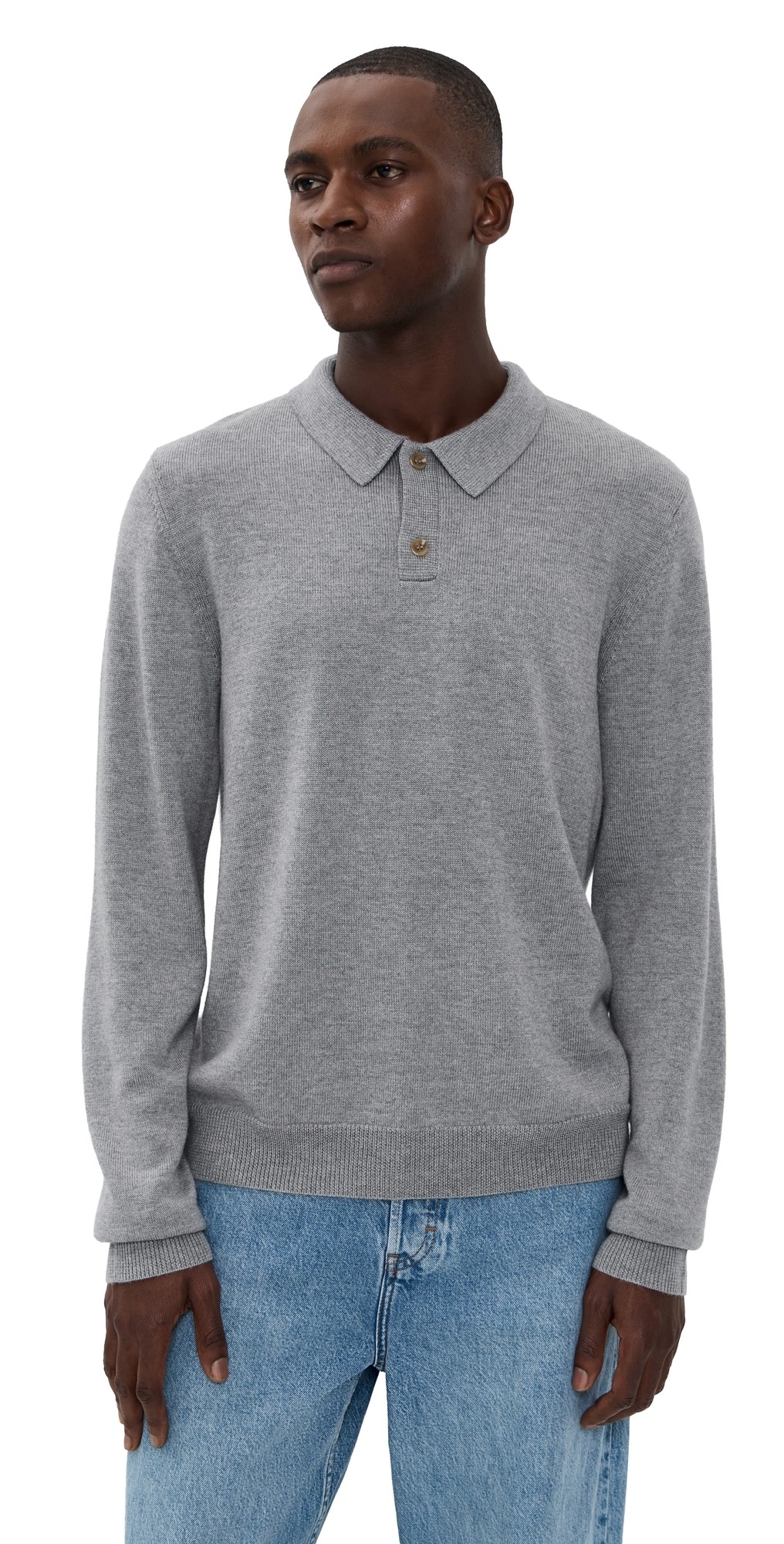 DL1961 Long Sleeve Knit Polo Sweater
