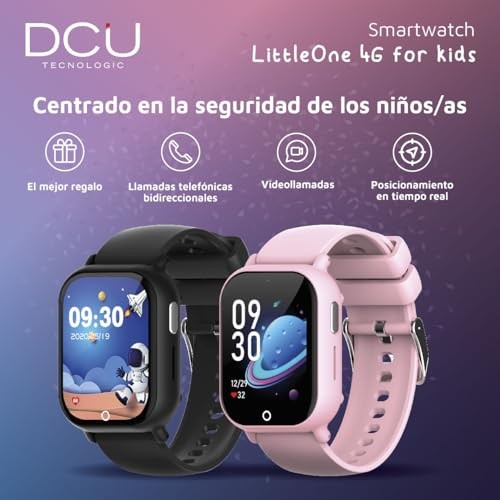 DCU TECNOLOGIC LittleOne Smartwatch for Boys and Girls, 4G, Call and Video Call Function, Real-time Localisation, Voice Message, Games, Small Size for thumbnail