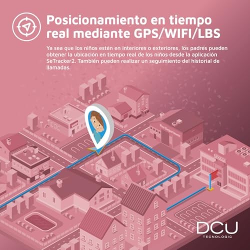 DCU TECNOLOGIC LittleOne Smartwatch for Boys and Girls, 4G, Call and Video Call Function, Real-time Localisation, Voice Message, Games, Small Size for thumbnail