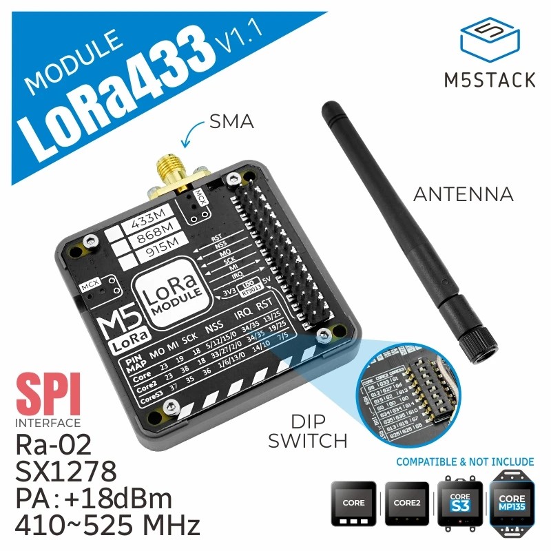 M5Stack Official LoRa Module 433MHz V1.1