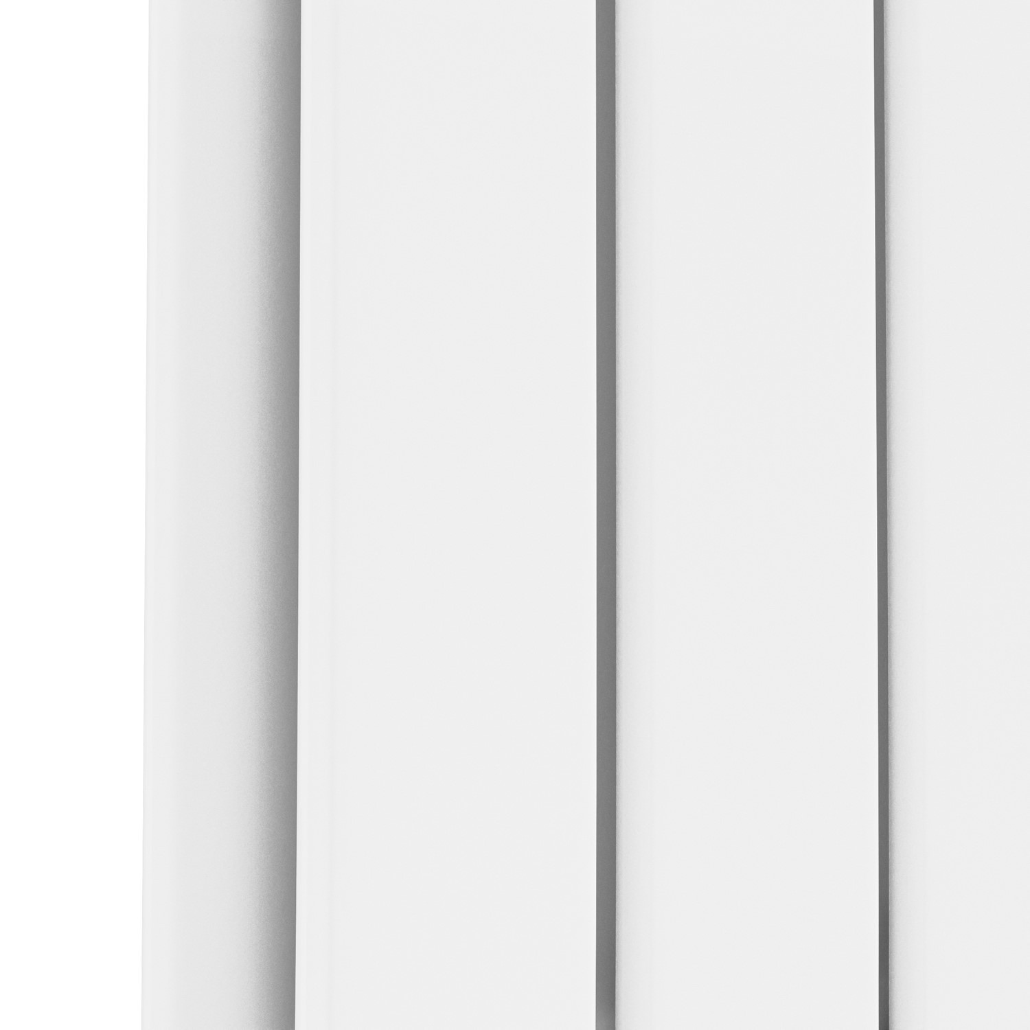 Riace White Horizontal Flat Designer Radiator 600x612mm Double Panel 2313 BTU thumbnail