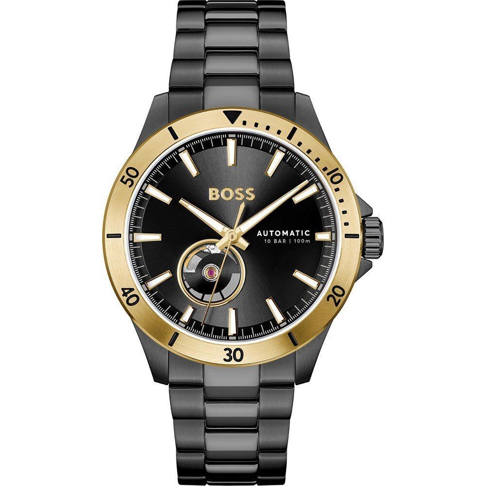 Hugo, Watches, Male, Black, ONE SIZE, Automatic 42mm Watch