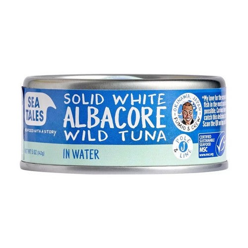 Sea Tales, Seafood with a Story Solid White Wild Albacore Tuna in Water, 5 Oz (Case of 12)