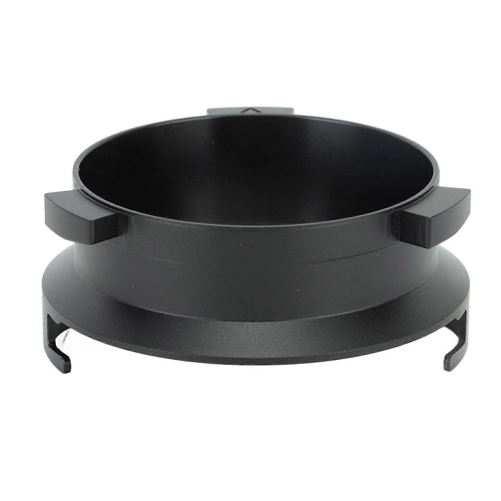 Coffee Powder Ring 51mm Aluminium Alloy Hands Free Dosing Funnel for Delonghi 9 Series 9335 9155 9355 9665 Black
