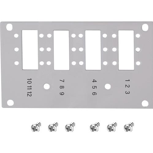 LogiLink Fiber Optic Front Plate 12 LC-D / 12 SC-S for Splice Distribu