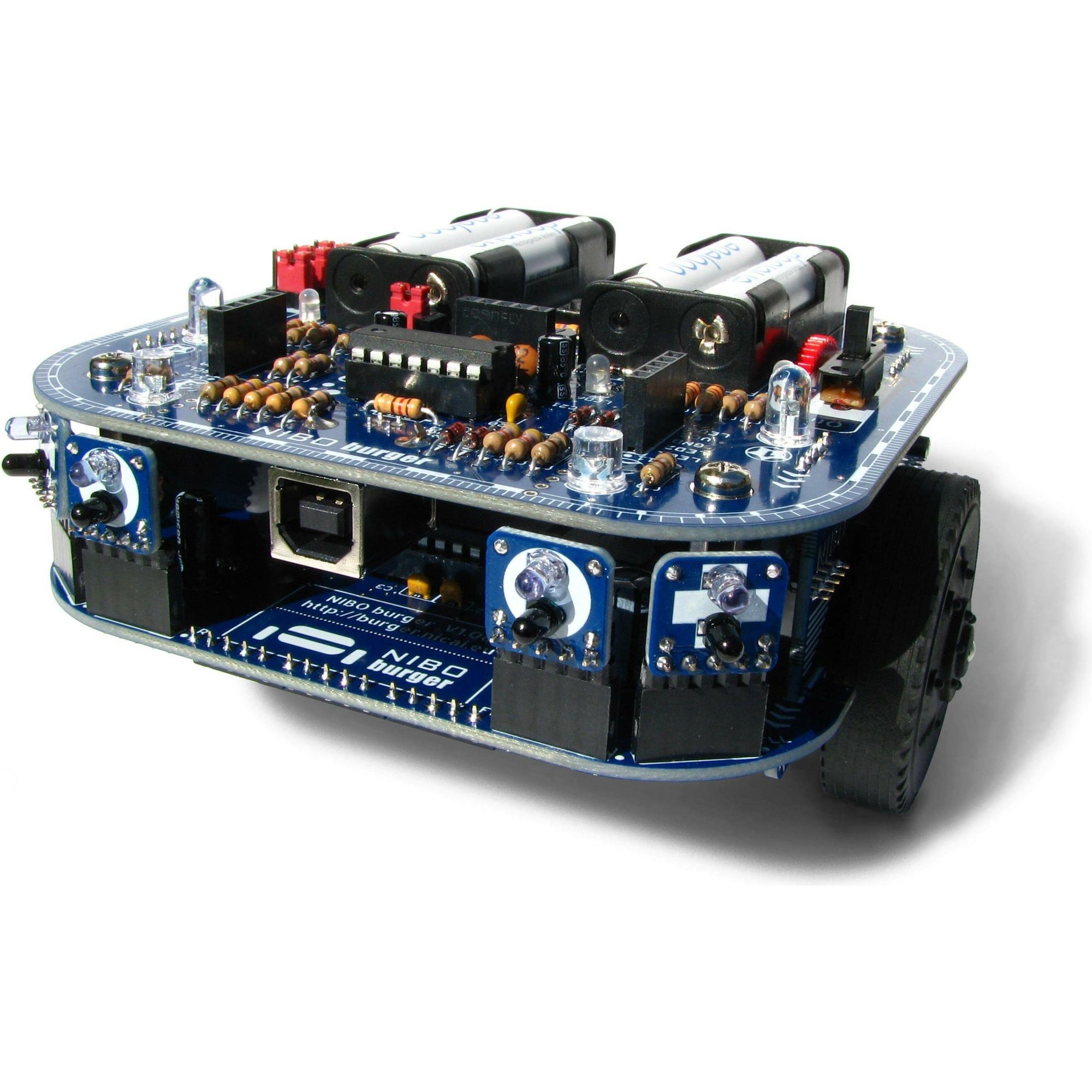 Nicai Systems Hamburger NIBO, Kit Robotica, Blu, Multicolore