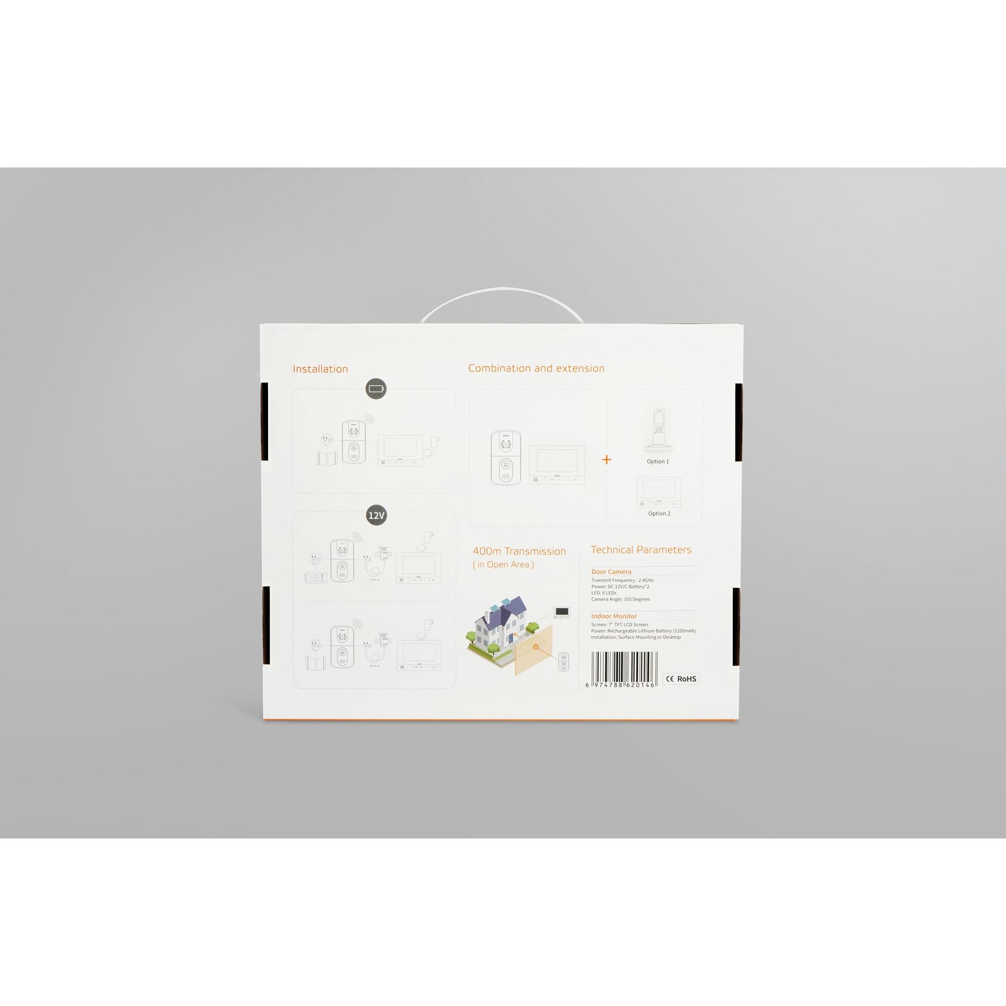 Dnake, Campanello + Citofono, Kit Campanello Wireless DK250, DC200 E DM50