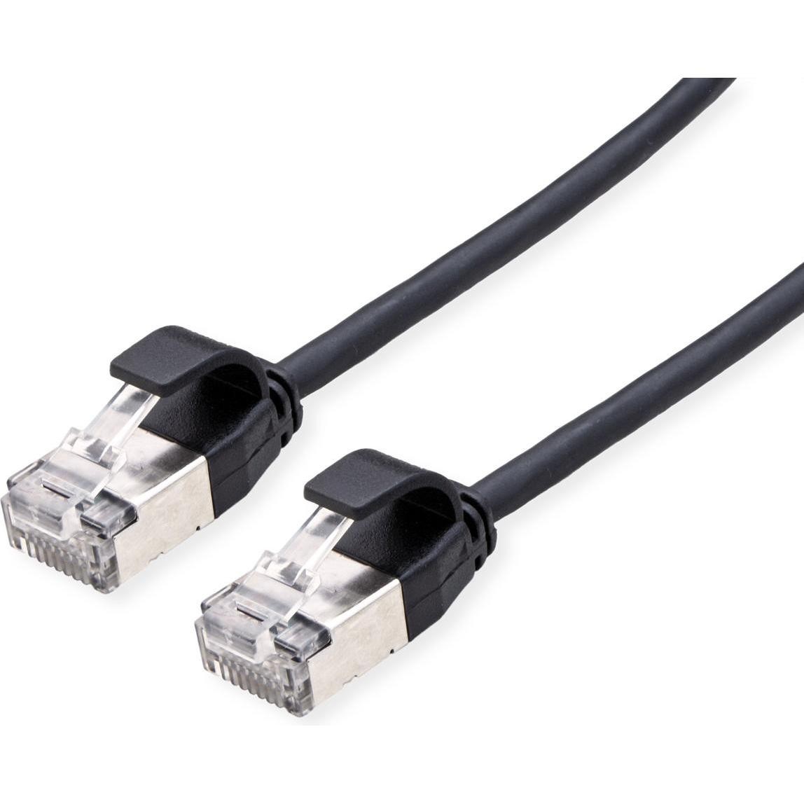 Roline Cavo Patch U/FTP DataCenter Cat.6A (Classe EA), LSOH, Sottile (U/FTP, CAT6a, 1m), Cavo Di Rete