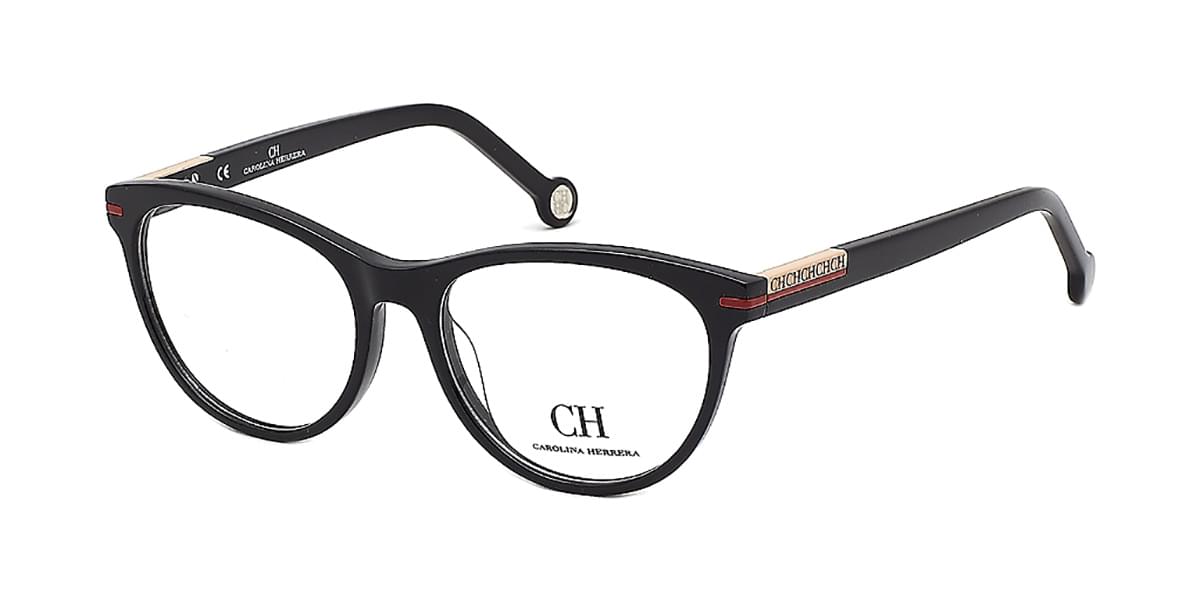 Carolina Herrera VHE730 0700 Black  Women/Men Eyeglasses (Frame Only)