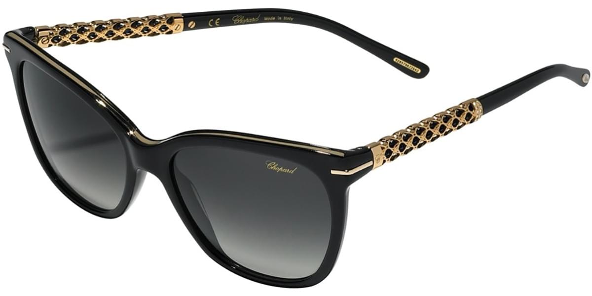 Chopard SCH207G 0700 Women’s Sunglasses Black Size 54