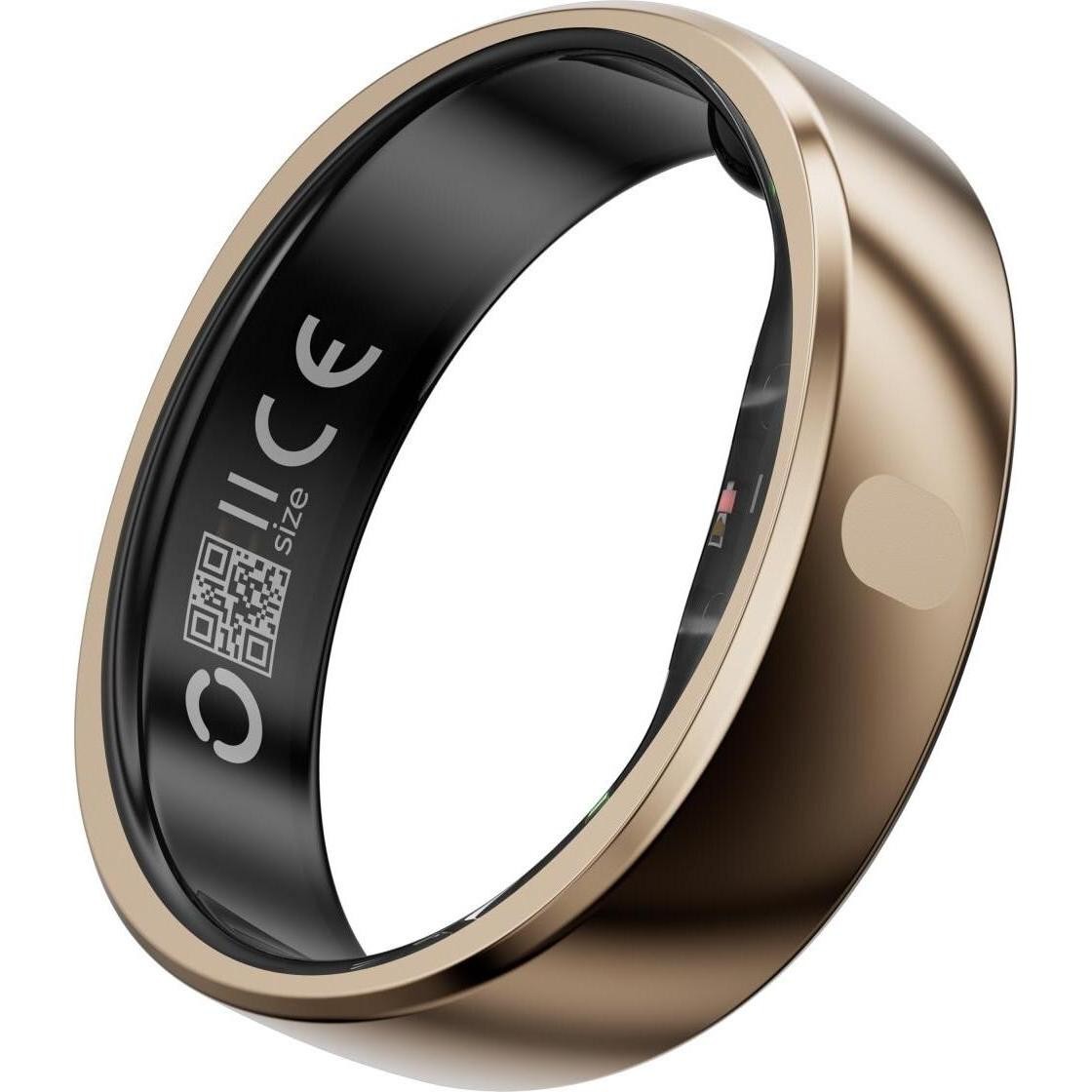 RINGCONN - Gen 2 Air Ultra-Thin Smart Ring, Health Tracking, AI for Proactive Wellness, Size 7 - Dune Gold - (2025)