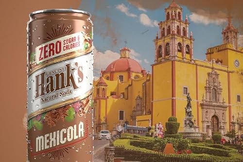 Hank's Soda ZERO Mexicola, Mexican Cola Flavored Beverage, Sugar-Free, 12 Cans thumbnail