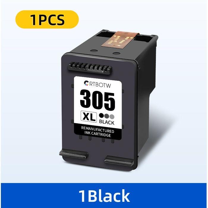 Cartouche D'Encre Reconditionnée 305Xl Pour Imprimante Hp 305 Xl Hp305, Compatible Deskjet 2700 2710 2720 2721 2722 2723 4110[J12]