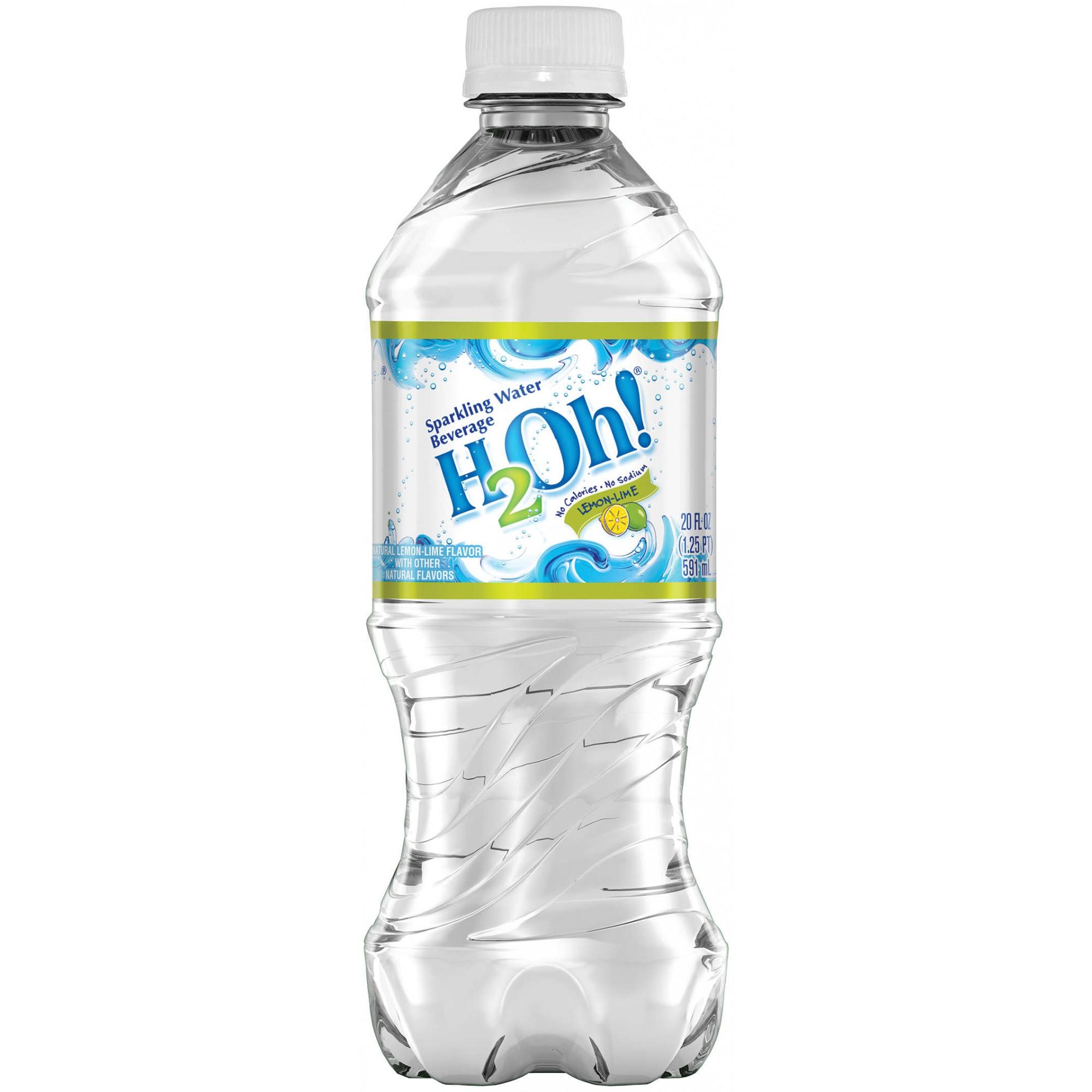 H2Oh! Lemon-Lime Flavor Sparkling Water 20 Fl. Oz. Bottle