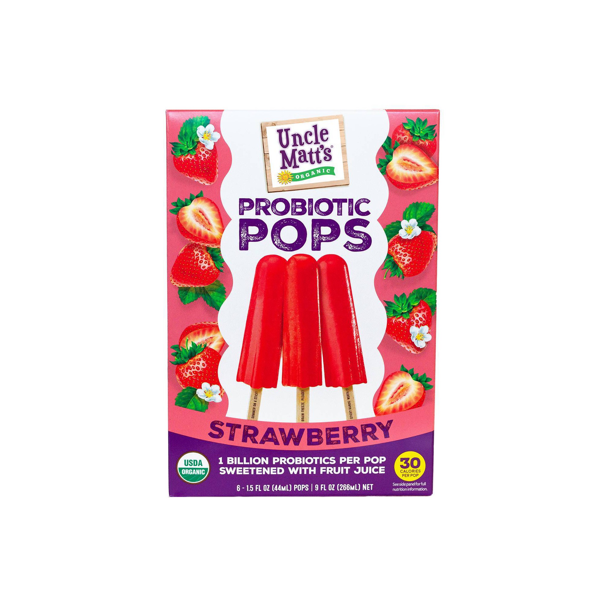 Strawberry Probiotic Pops, Strawberry thumbnail