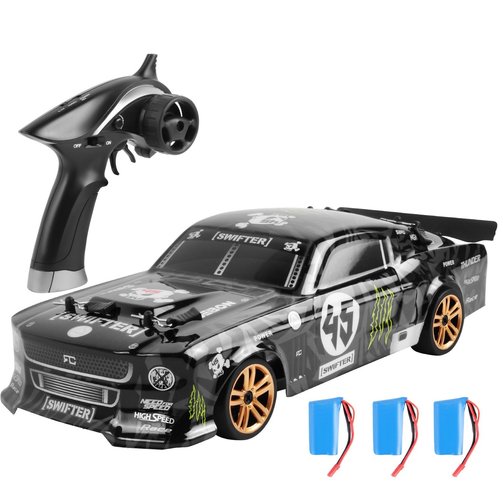 RC Drift Car 1/18 RC Car 2,4 GHz 4WD 30 Km/h Coche De Carreras RC De Alta Velocidad Para Niños Regalo RTR 3 3 Battery