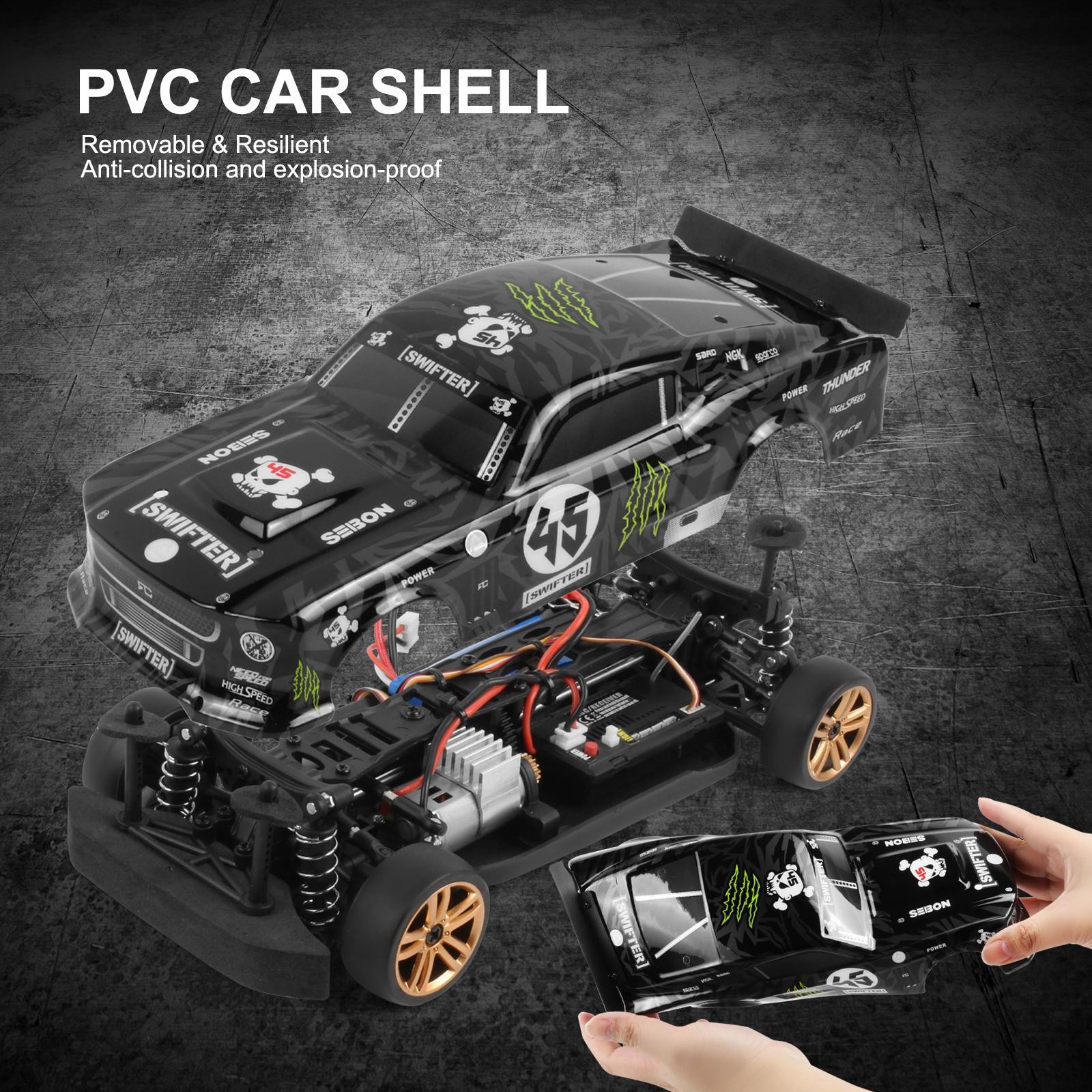 RC Drift Car 1/18 RC Car 2,4 GHz 4WD 30 Km/h Coche De Carreras RC De Alta Velocidad Para Niños Regalo RTR 3 3 Battery thumbnail
