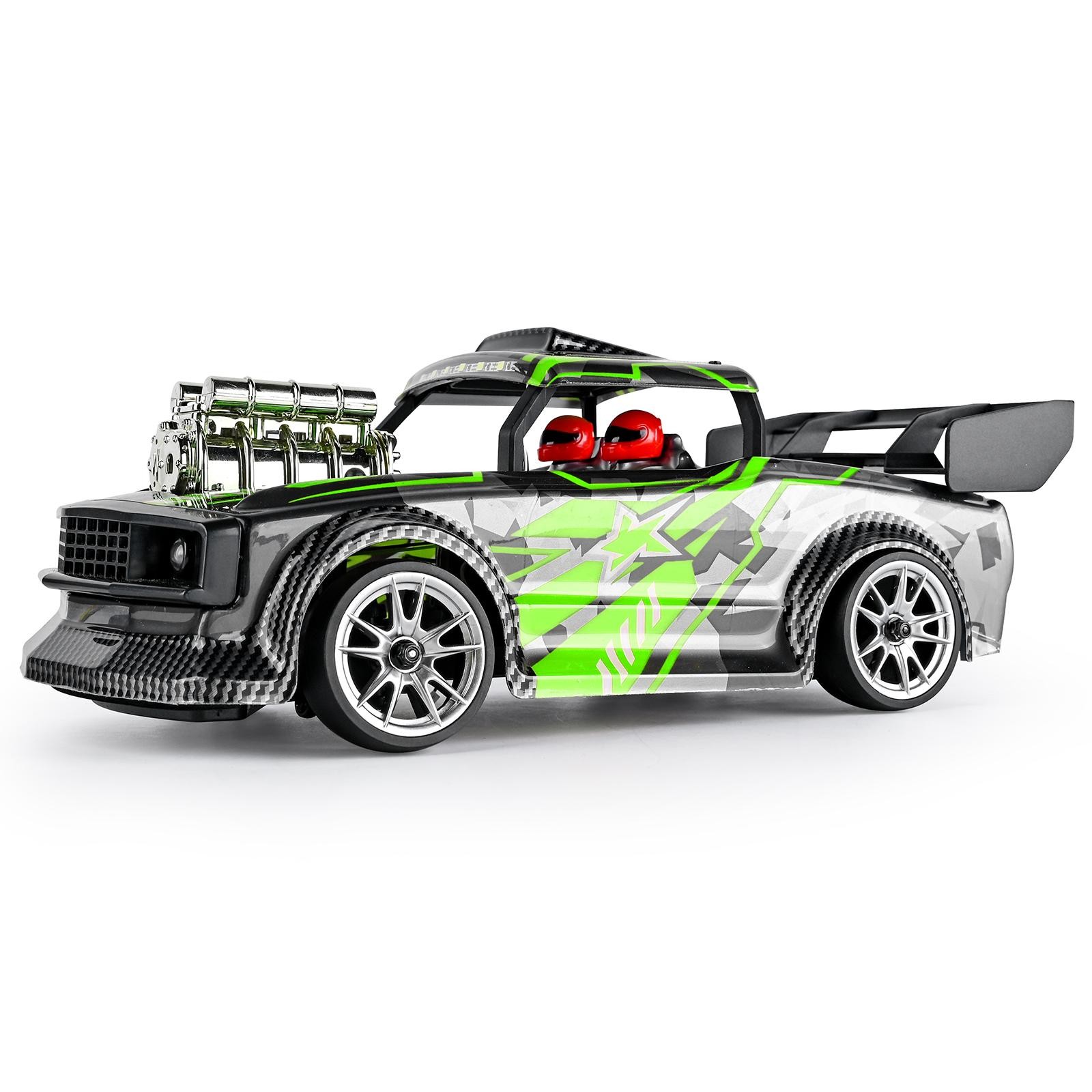 RC Drift Car 1/18 RC Car 2,4 GHz 4WD 30 Km/h RC Race Car a Escala Completa De Alta Velocidad Regalo Para Niños RTR Con ESP 2 Battery Rojo thumbnail