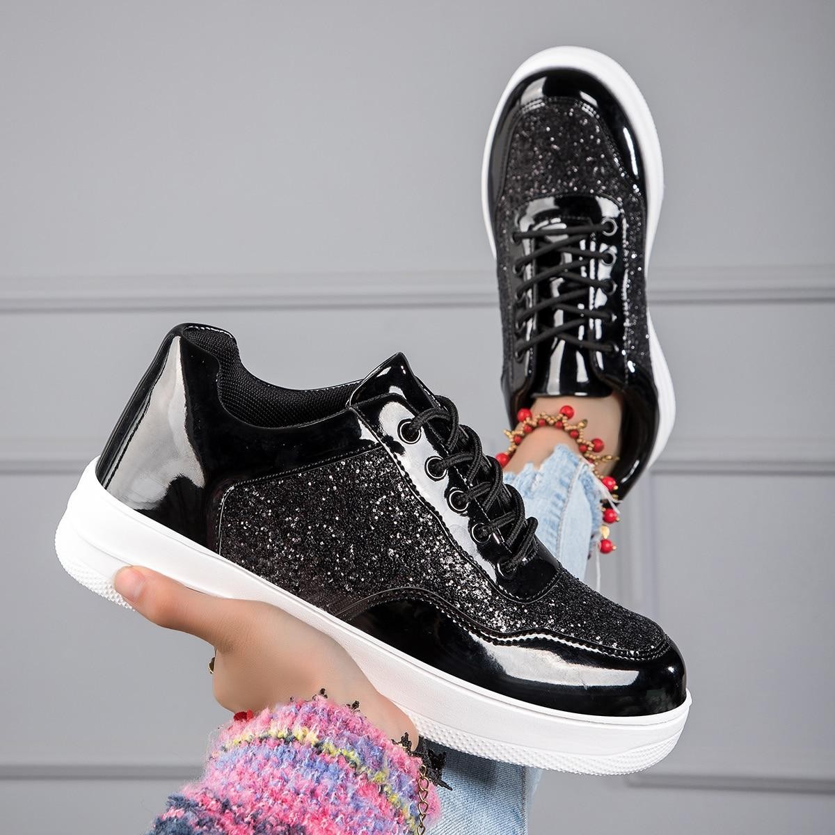 Nuevas Zapatillas Altas Con Plataforma Para Mujer, Zapatos Deportivos Vulcanizados Informales, Zapatos Blancos De Moda Para Mujer, Zapatos Planos 7786