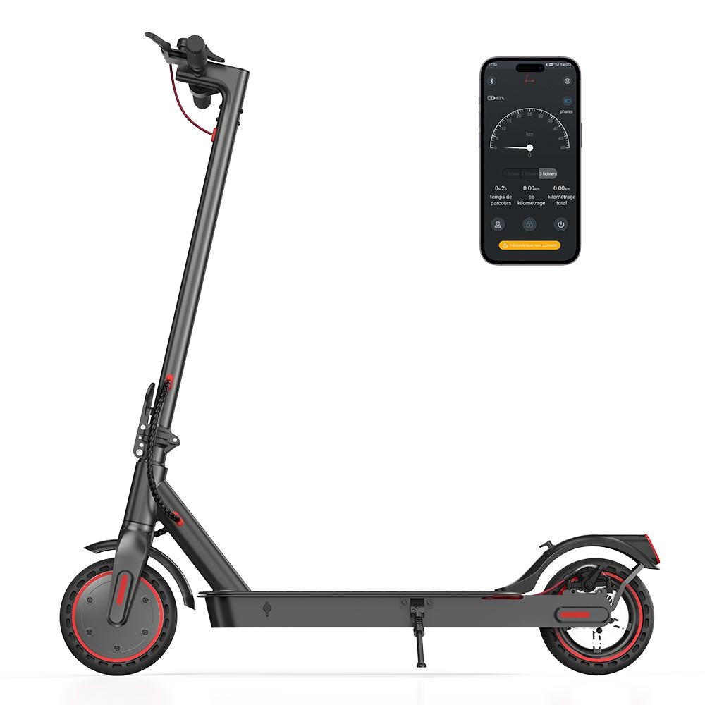 Patinete Eléctrico Plegable Para Adultos Iscooter I9 De 8,5 Pulgadas Con Una Autonomía De 30 Km, Una Velocidad Máxima De 30 Km/h Después De La Par