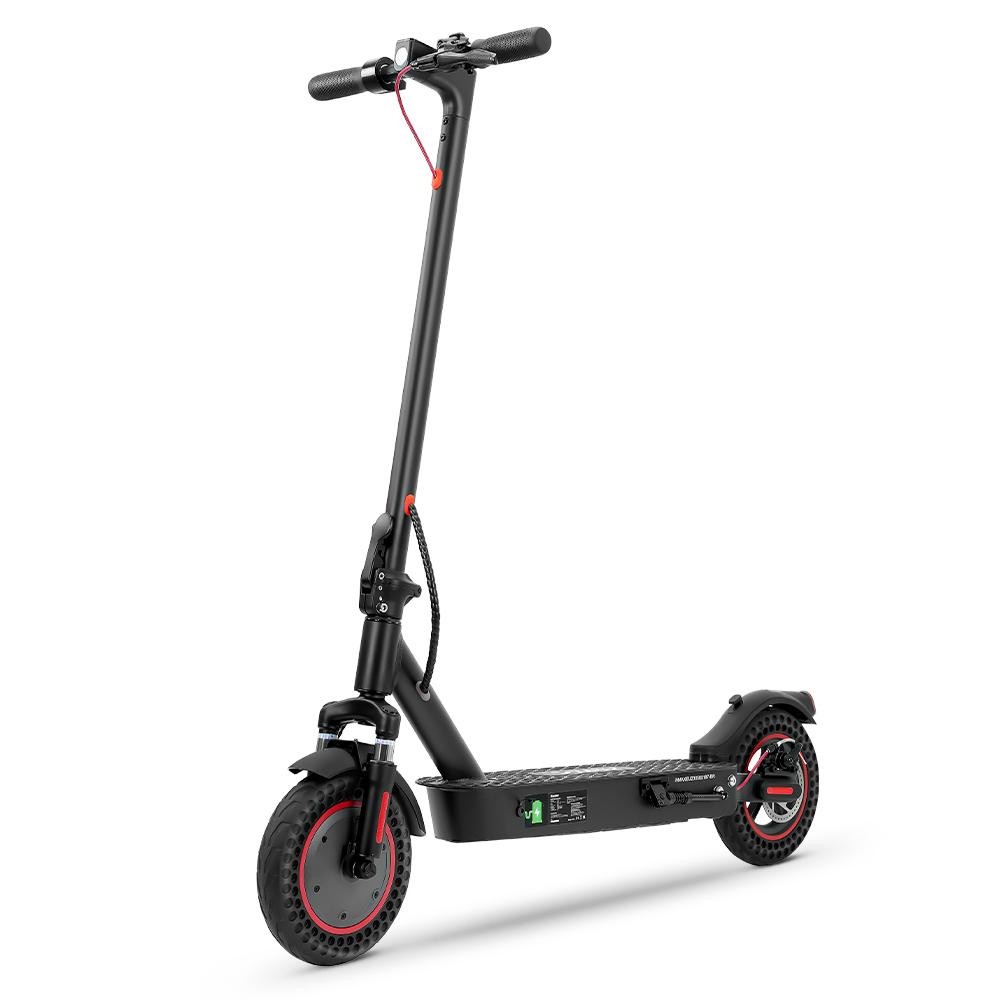 Patinete Eléctrico Iscooter I9Max De 10 Pulgadas: Tracción Delantera De 500 W, Autonomía De 30 a 40 Km, Doble Suspensión, Compatible Con La Aplica