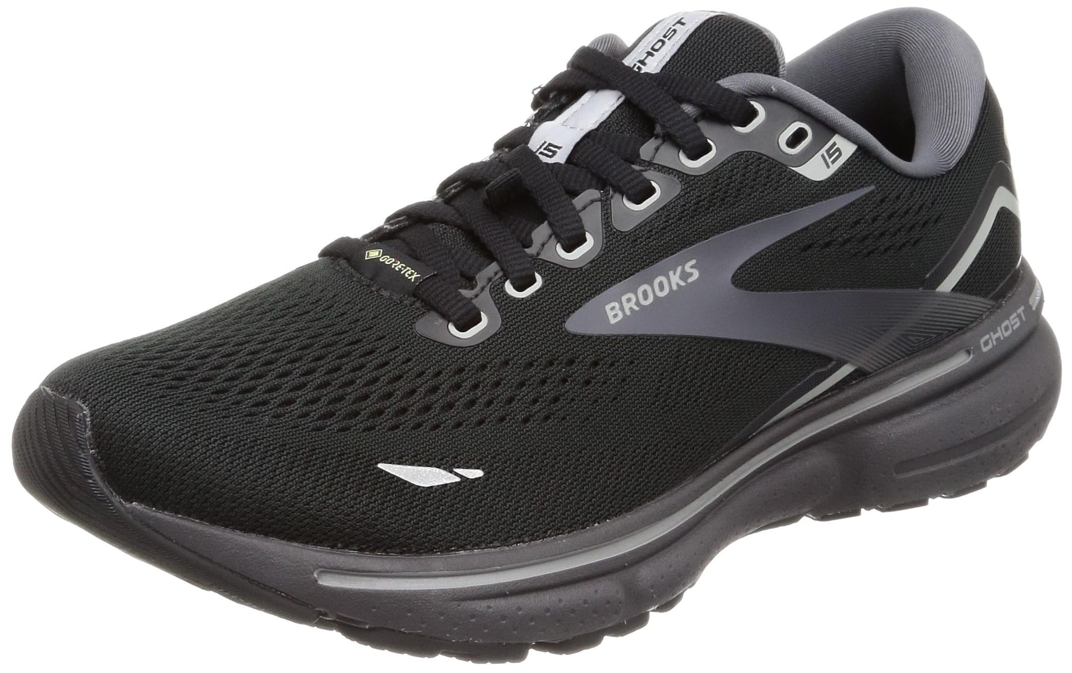 Tênis De Corrida Tênis Ghost 15 BRM 3943 Preto Cm D [Brooks] Gore-Tex Masculino 25.5 Preto