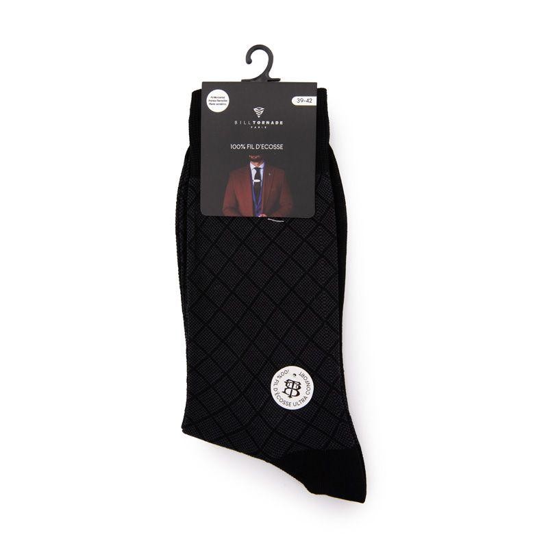 Chaussette Fil D'ecosse Fantaisie 20140 Homme BILL TORNADE 43/46 Preto