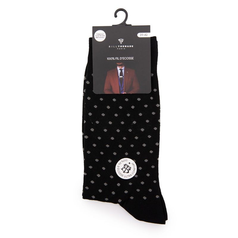 Chaussette Fil D'ecosse Fantaisie 20140 Homme BILL TORNADE 39/42 Cinzento