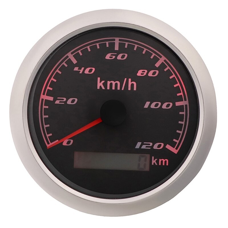 Compteur De Vitesse Numérique Universel Pour Bateau, 85mm, 30/60/120/200 Km/h, Odomètre, Lunette En Acier Inoxydable, Sans Antenne GPS