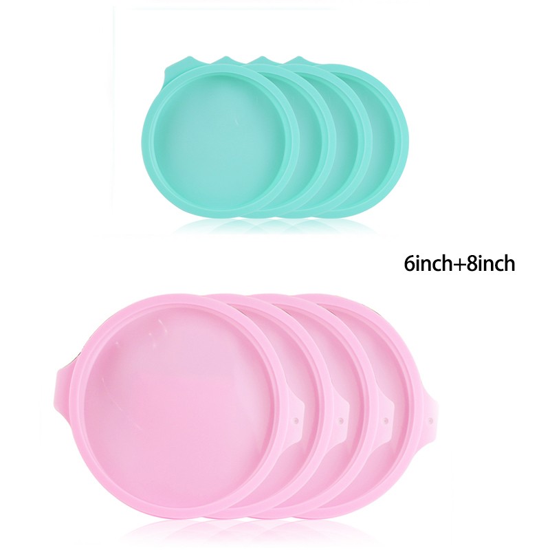 Moule à Gâteau En Silicone à Couches, Ustensiles De Cuisine, Desserts à Faire Soi-même, Forme Ronde, Mousse, Outils De Cuisson, 4/6/8 Pouces thumbnail