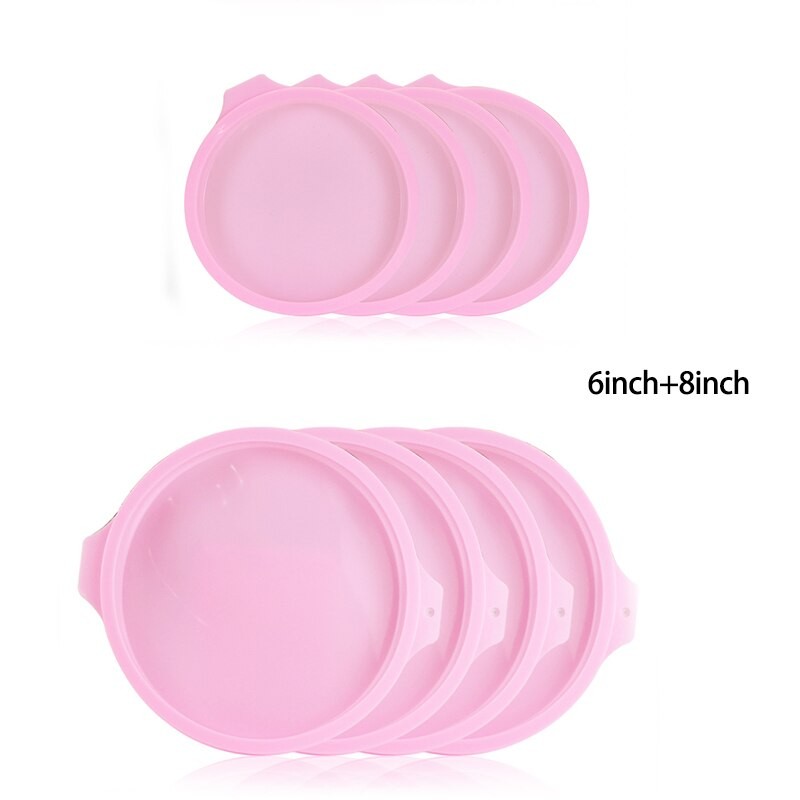 Moule à Gâteau En Silicone à Couches, Ustensiles De Cuisine, Desserts à Faire Soi-même, Forme Ronde, Mousse, Outils De Cuisson, 4/6/8 Pouces thumbnail