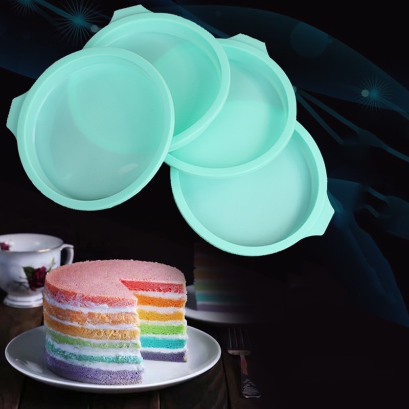 Moule à Gâteau En Silicone à Couches, Ustensiles De Cuisine, Desserts à Faire Soi-même, Forme Ronde, Mousse, Outils De Cuisson, 4/6/8 Pouces