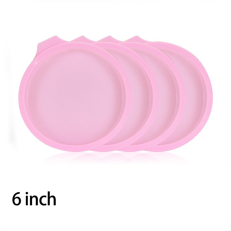 Moule à Gâteau En Silicone à Couches, Ustensiles De Cuisine, Desserts à Faire Soi-même, Forme Ronde, Mousse, Outils De Cuisson, 4/6/8 Pouces thumbnail