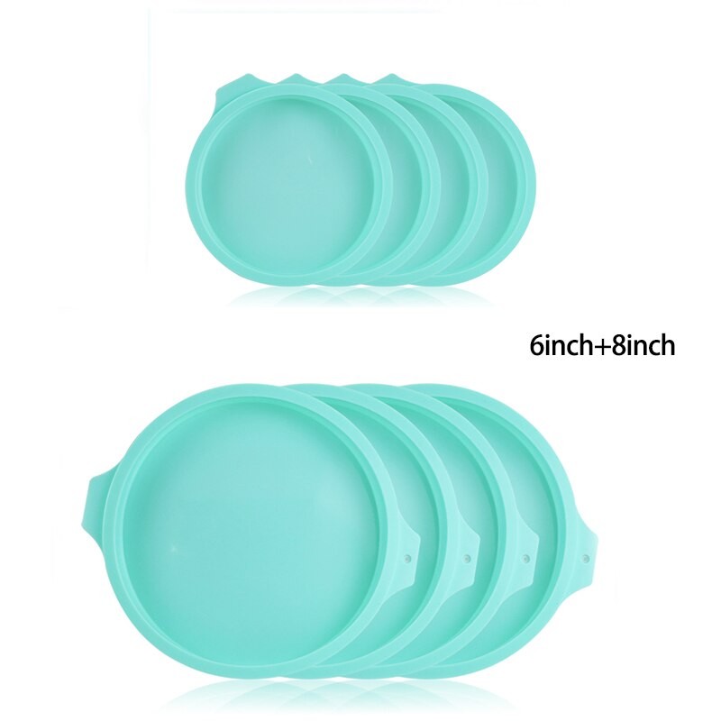 Moule à Gâteau En Silicone à Couches, Ustensiles De Cuisine, Desserts à Faire Soi-même, Forme Ronde, Mousse, Outils De Cuisson, 4/6/8 Pouces thumbnail