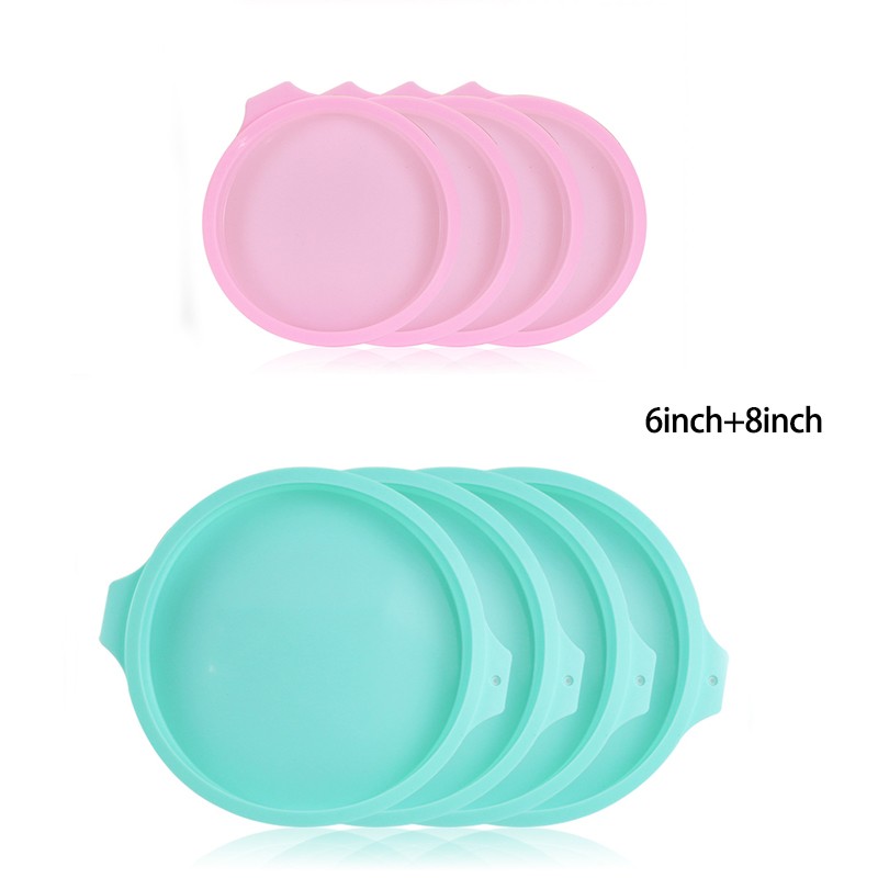 Moule à Gâteau En Silicone à Couches, Ustensiles De Cuisine, Desserts à Faire Soi-même, Forme Ronde, Mousse, Outils De Cuisson, 4/6/8 Pouces thumbnail