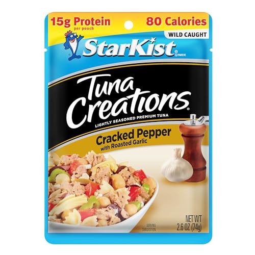 Starkist Tuna Creations Cracked Pepper with Roasted Garlic  2.6 Oz Pouch