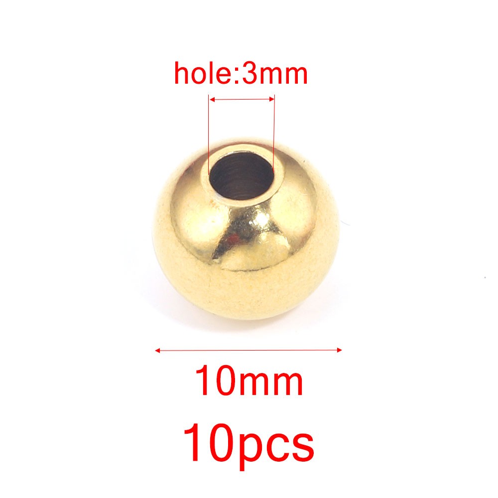 Perles D'Espacement En Acier Inoxydable De 3, 4, 5, 6 Et 8mm, Breloques Rondes Pour Bracelets Et Bijoux à Faire Soi-Même, Fournitures De Direction,  thumbnail