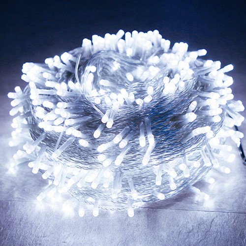 10M Chaîne US Standard 110V LED étoile Chaîne Jaune Rose Vert Bleu Rouge Blanc RGB étanche à La Pluie 100 Perles Chaîne Décor Extérieur thumbnail