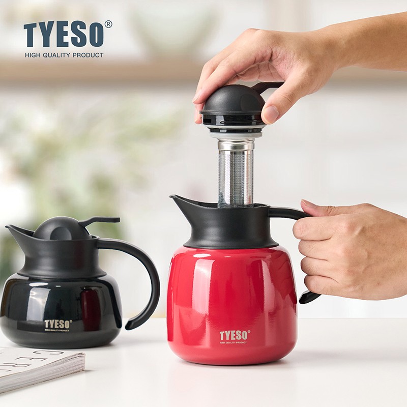 Voeso-Cafetière Thermos De Grande Capacité, Tasse Isotherme à Cliquetis Froids, Acier Inoxydable 8875, Adaptée à La Maison Et Au Bureau, 304