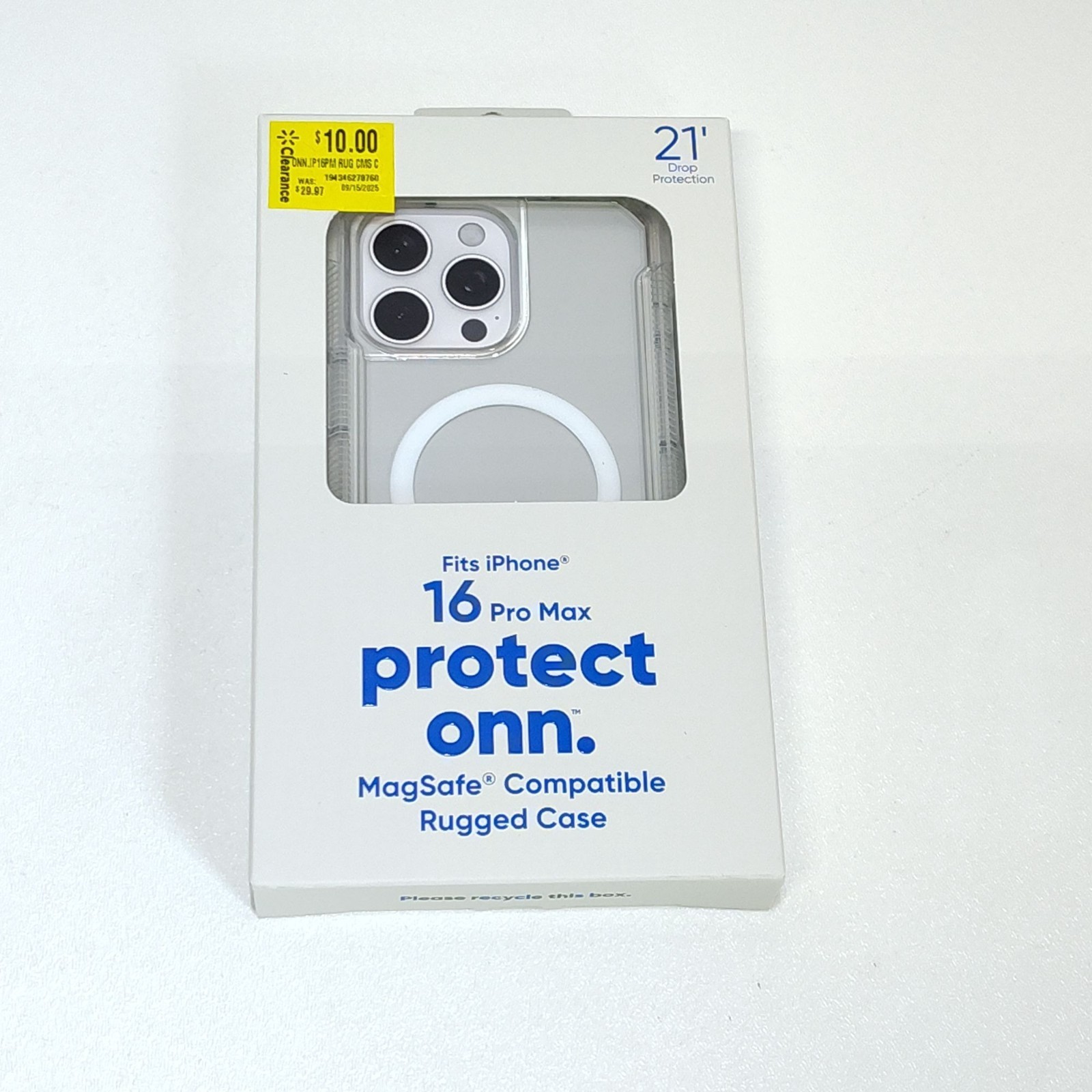 Photo 1 of Protect Onn iPhone 16 Pro Max MagSafe Compatible Rugged Case 21' Drop Tested NIB